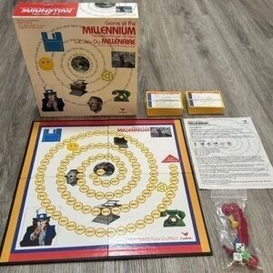 GAME OF THE MILLENNIUM highlighting the last 100 years trivia board game.Age 10+
